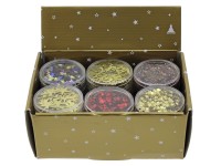 Szórható dekoráció különböző színekben Szórható dekoráció különböző színekben