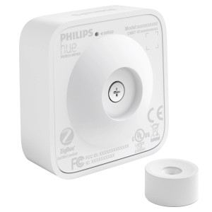 Fehér Philips Hue mozgásérzékelő beltéri használatra, vezeték nélküli.