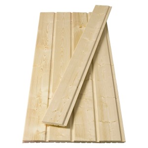 Kezeletlen Softline lucfenyő/jegenyefenyő profilfa, 14x121x1800 mm, fal- és mennyezetburkoláshoz.