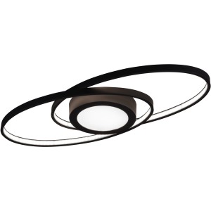 Modern Trio LED mennyezeti lámpa Galaxy, 27W, antracit, dimmerrel. Elegáns design lakóterekbe.