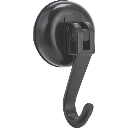 Tapadókorongos kampó fekete matt 5,8 x 10,7 x 4 cm