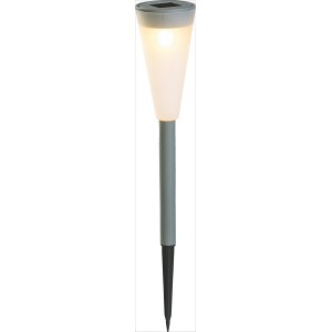 CMI LED szolár lámpa semleges fehér fénnyel, ideális kerti utakhoz és kültéri területekhez.