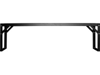 Ráépíthető polc alumínium asztalhoz légkamrás lemez 121 cm x 28 cm fekete Ráépíthető polc alumínium asztalhoz légkamrás lemez 121 cm x 28 cm fekete