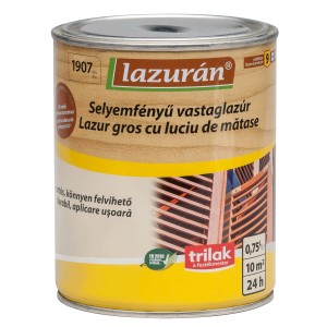 Lazurán fa lazúr, selyemfényű, kültéri használatra.