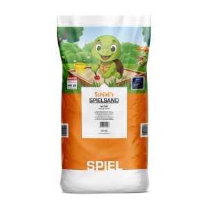 Weco Sahara játszóhomok 25 kg. Finom, formatartó homok homokozóba. Narancs-fehér zsák teknős mintával.
