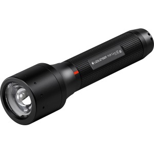 Fekete Ledlenser P6R Core QC zseblámpa többszínű LED fénnyel.