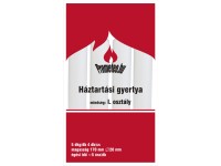 Háztartási gyertya 17 cm 4 db