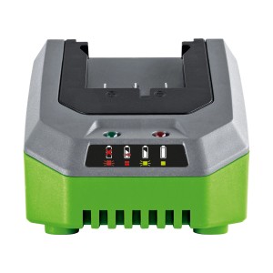 Gyorstöltő LUX 1 PowerSystem 20 V akkumulátorokhoz töltöttségjelzővel.