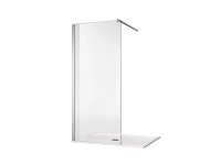 Walk-in zuhanyfal 8 mm-es víztiszta üveg vízlepergető bevonattal 118 cm x 200 cm Walk-in zuhanyfal 8 mm-es víztiszta üveg vízlepergető bevonattal 118 cm x 200 cm