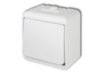 Aquastar 1 pólusú kapcsoló jelzőfényes IP54 fehér Aquastar 1 pólusú kapcsoló jelzőfényes IP54 fehér