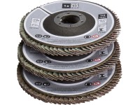 Lamellás csiszolótárcsa készlet 3 részes 115 mm