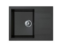 Miló beépíthető mosogató Luxuria 65 gránit kompozit grafit Miló beépíthető mosogató Luxuria 65 gránit kompozit grafit