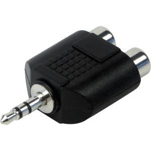Schwaiger audio adapter: 3,5 mm-es jack-RCA átalakító HiFi csatlakozásokhoz.