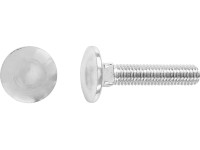 Kapupánt csavar M6 x 30 mm tömör menettel fehér horganyzott - súlyra Kapupánt csavar M6 x 30 mm tömör menettel fehér horganyzott - súlyra