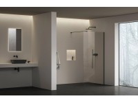 Walk-In Air Wall 120 fekete + transparent