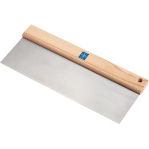 LUX simító spatula, 30 cm széles, bükkfa nyéllel a sima felhordásért.