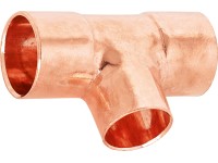 Forrasztható szűkítő T-idom 18 mm x 15 mm x 18 mm réz Forrasztható szűkítő T-idom 18 mm x 15 mm x 18 mm réz