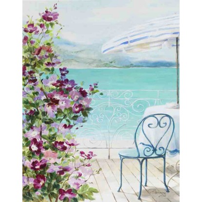 Premium Art Olajfestmény 35 cm x 45 cm mediterrán