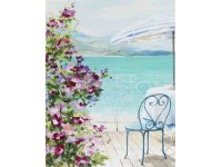 Premium Art Olajfestmény 35 cm x 45 cm mediterrán Premium Art Olajfestmény 35 cm x 45 cm mediterrán