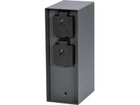 2 konnektoros oszlop IP44 antracit időzítőkapcsolóval