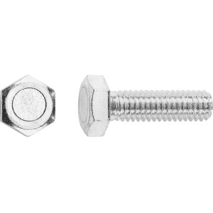 LUX Gépi csavarok M8 x 20 mm, rozsdamentes acél, teljes menet, 50 darab