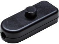 OBI közbenső zsinórkapcsoló fekete 2 A