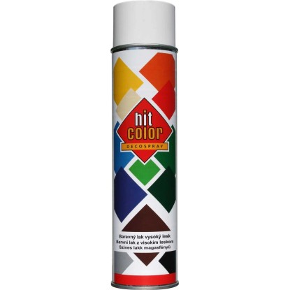 Színes lakkspray tiszta fehér magasfényű 600 ml hitcolor