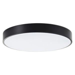 Okos mennyezeti lámpa Vadin, fekete/fehér, Ø 49 cm. Modern LED lámpa állítható fényszínnel.