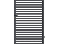 Univerzális kiskapu zárral Arizona 150 cm x 100 cm RAL 7016 antracit Univerzális kiskapu zárral Arizona 150 cm x 100 cm RAL 7016 antracit