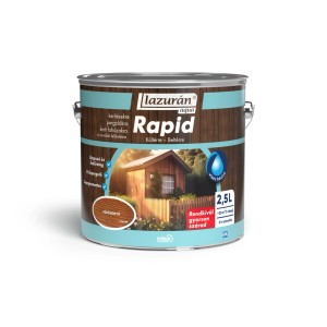 Lazurán Rapid fa lazúr, 2,5 literes doboz, kültéri és beltéri használatra.