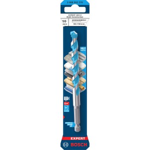 Bosch Expert Hex-9 univerzális fúró, 10 mm, precíz fúráshoz különböző anyagokban.