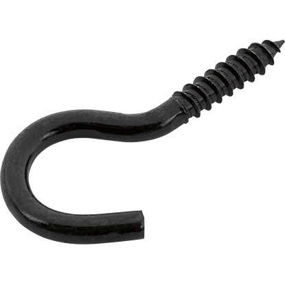 Ruhaszárítókötél-akasztó fekete átmérő 5,2 mm x 60 mm 4 db