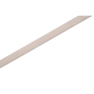 Fehér, öntapadós tépőzár, 20 mm széles, méterre.