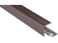 Kovalex WPC oldalzáró profil alumínium rögzítéssel 4,8 cm x 6,4 cm x 250 cm