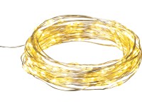 Drótfényfüzér 320 db LED melegfehér ezüst kábellel 34,9 m Drótfényfüzér 320 db LED melegfehér ezüst kábellel 34,9 m