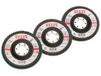 LUX lamellás csiszolótárcsa készlet, 3 részes, 115 mm LUX lamellás csiszolótárcsa készlet, 3 részes, 115 mm