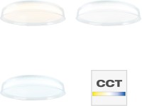 Smarte LED-es mennyezeti lámpa Leanna fehér/átlátszó 41 cm