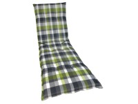 Langeoog napozóágy-párna zöld-kék kockás