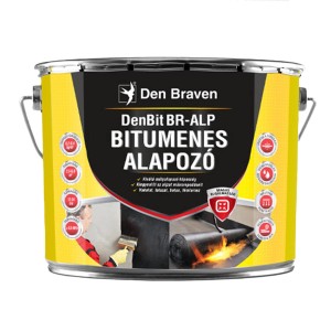 DenBit BR-ALP bitumenes alapozó vödörben falazathoz, betonhoz és csempéhez.