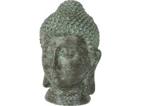 Dekorfigura Buddha szürke antikolt 18 cm x 30 cm