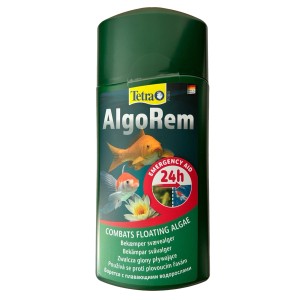 Tetra Pond AlgoFree algaölő, 500 ml-es flakon a zöld víz (lebegő algák) elleni küzdelemhez kerti tavakban.