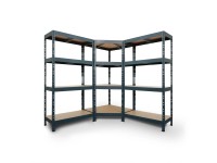 AR Shelving Rivet készlet 180 x 180 x 180 x 45 cm 4 HDF polccal antracit