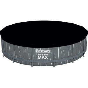Bestway Steel Pro MAX acélvázas medence Ø 457 cm fekete takaróval.