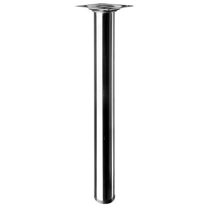 Króm Hettich asztalláb, Ø 30 mm, 300 mm magas. Bútorláb asztalokhoz és egyéb bútorokhoz.