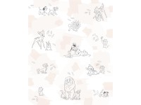 Komar nemszőtt fotótapéta Disney Animals bézs-fehér