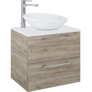 Maximus Stylo Sanremo Tölgy 60 cm-es mosdószekrény mosdóval és csapteleppel.