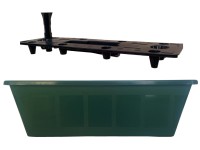 Balkonláda muskátliknak önöntözős 40 cm zöld