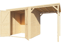 Bertilo Box 3 Plus kerti faház natúr 373 cm x 202 cm FSC® Bertilo Box 3 Plus kerti faház natúr 373 cm x 202 cm FSC®