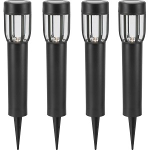 Comaro szolár LED lámpa 4 darabos készlet, Ø 7 cm, hangulatos kültéri világításhoz.