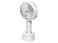 Kézi tölthető ventilátor fehér 9 cm
